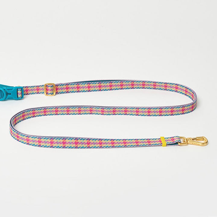 即納【iCANDOR】Gentle Leash Bolt Long（EDINBURGH CHECK）