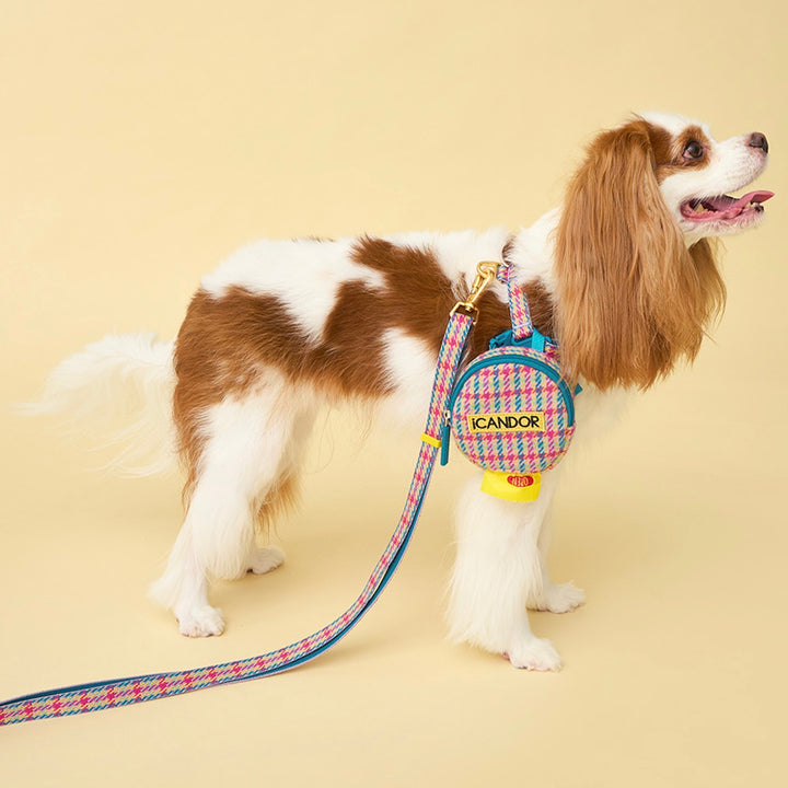 即納【iCANDOR】Gentle Leash Bolt Long（EDINBURGH CHECK）