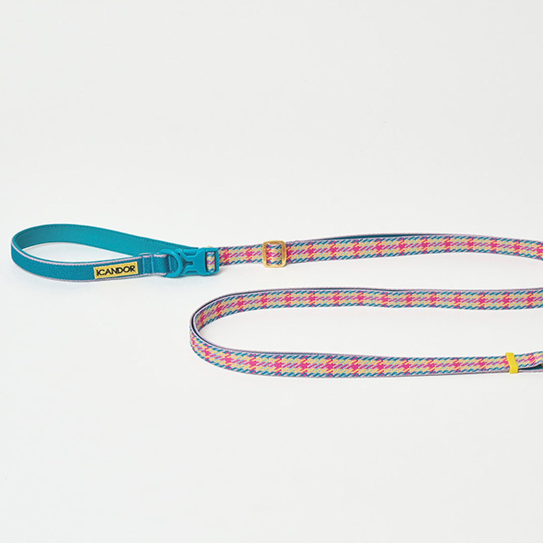 即納【iCANDOR】Gentle Leash Bolt Long（EDINBURGH CHECK）