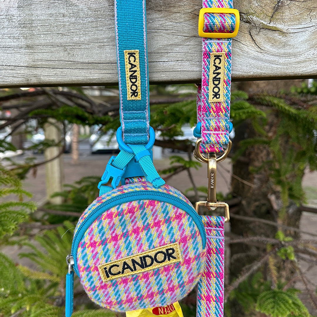 即納【iCANDOR】Gentle Leash Bolt Long（EDINBURGH CHECK）