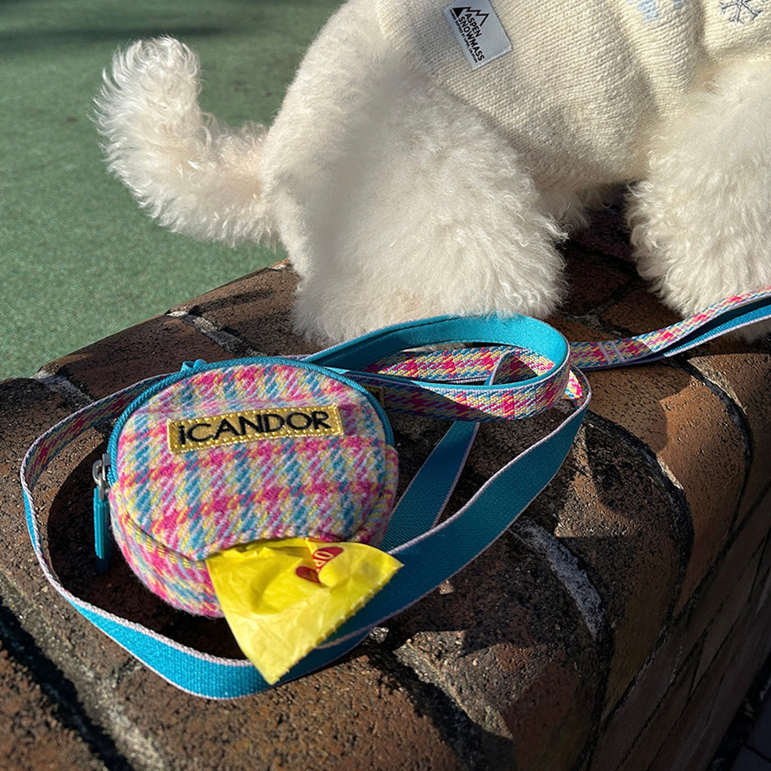 即納【iCANDOR】Gentle Leash Bolt Long（EDINBURGH CHECK）