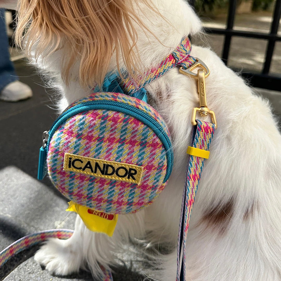 即納【iCANDOR】Gentle Leash Bolt Long（EDINBURGH CHECK）