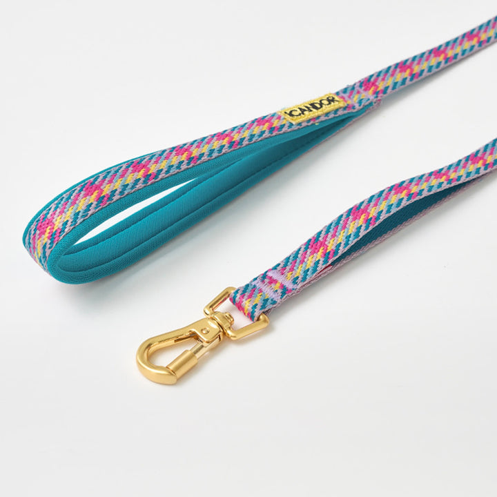 即納【iCANDOR】Gentle Leash Bolt（EDINBURGH CHECK）1.6m-15mm