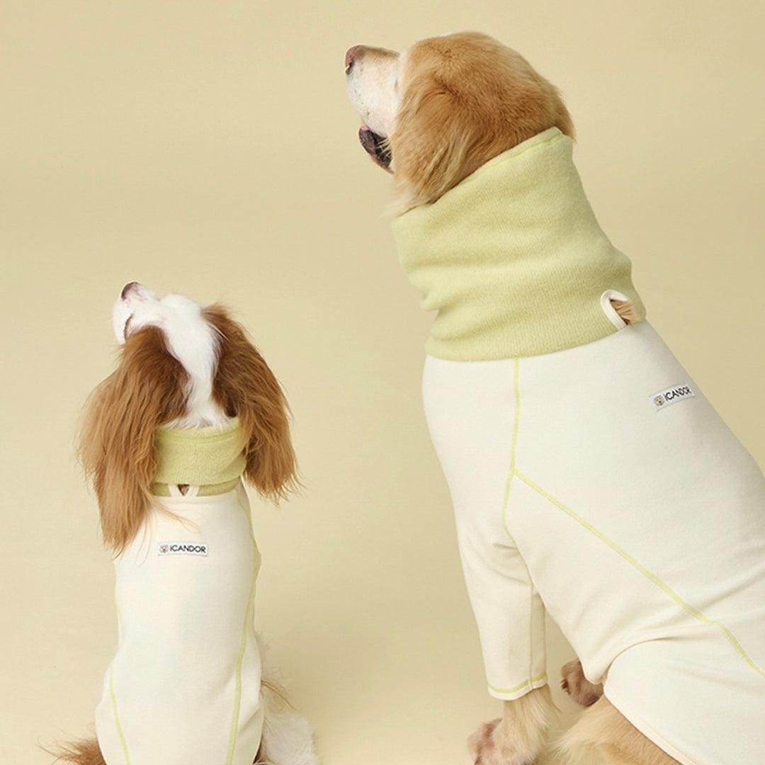 即納【iCANDOR】POLAR TWEED SNOOD TOP（CREAM）