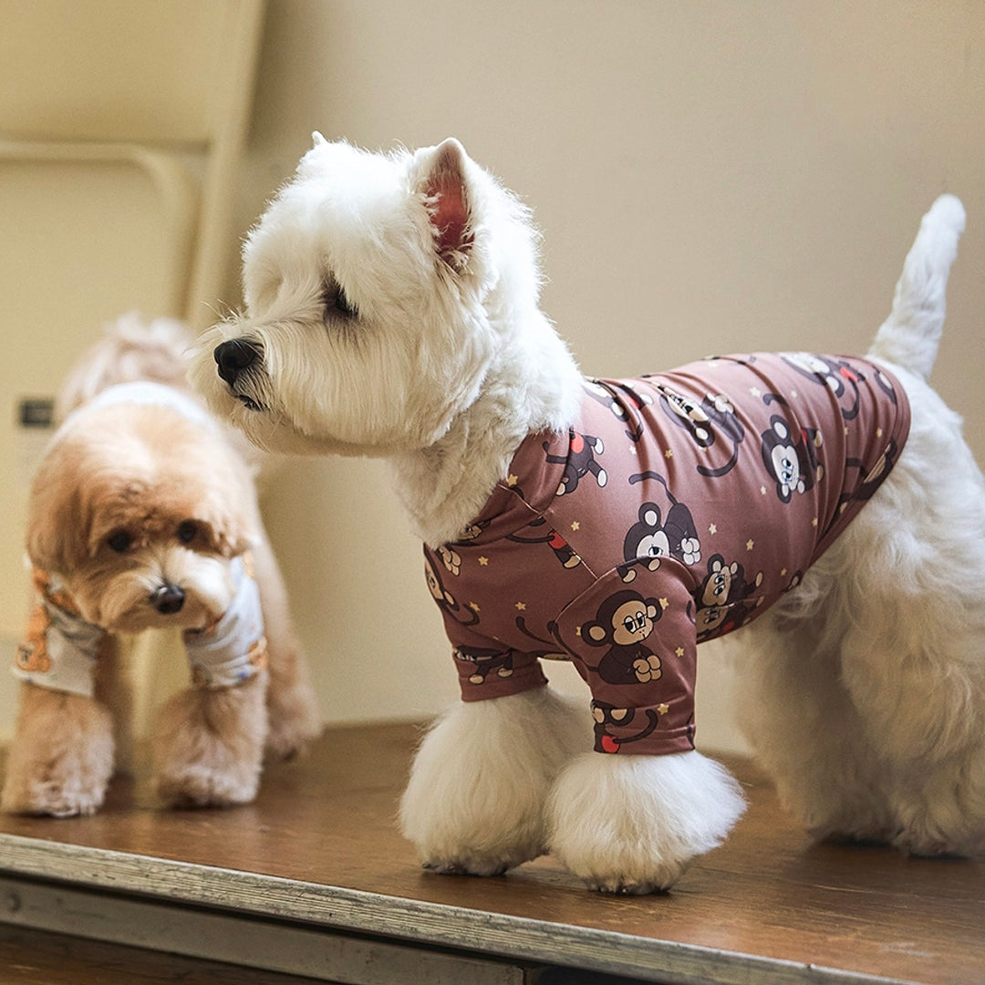 即納【andblank】Bebe Peanut Monkey AeroHeat T-Shirts