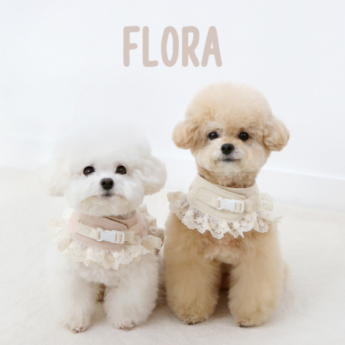 ※予約販売【ITS DOG】Organic Flora Harness (Beige)