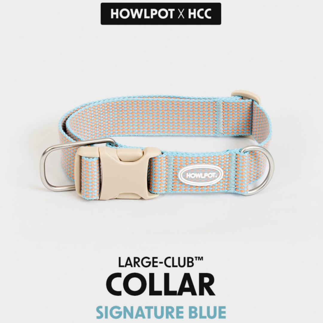 即納【HOWLPOT.】HOWL POT ×  HCC Large Club Collar（Blue）