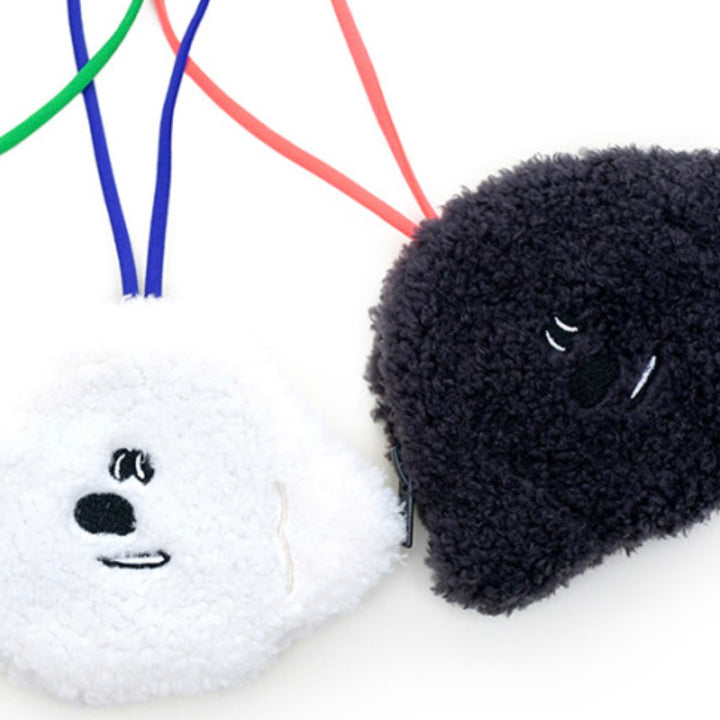 即納【HOWLPOT.】Furry Pouch（White）