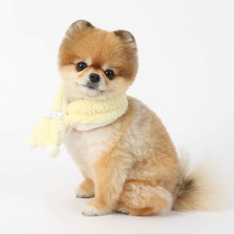 ※予約販売【ITS DOG】Snowball scarf (Yellow)