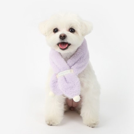 ※予約販売【ITS DOG】Snowball scarf (Violet)