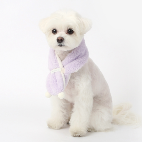 ※予約販売【ITS DOG】Snowball scarf (Violet)