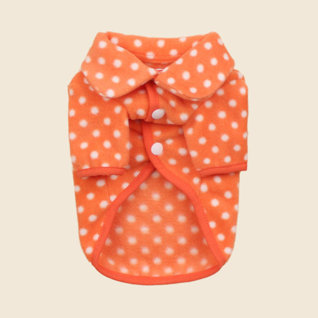 ※予約販売【CRR】Dot Fang Round Collar Fleece（Orange）