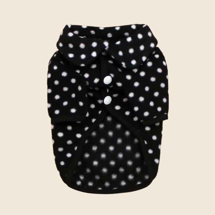 ※予約販売【CRR】Dot Fang Round Collar Fleece（Black）