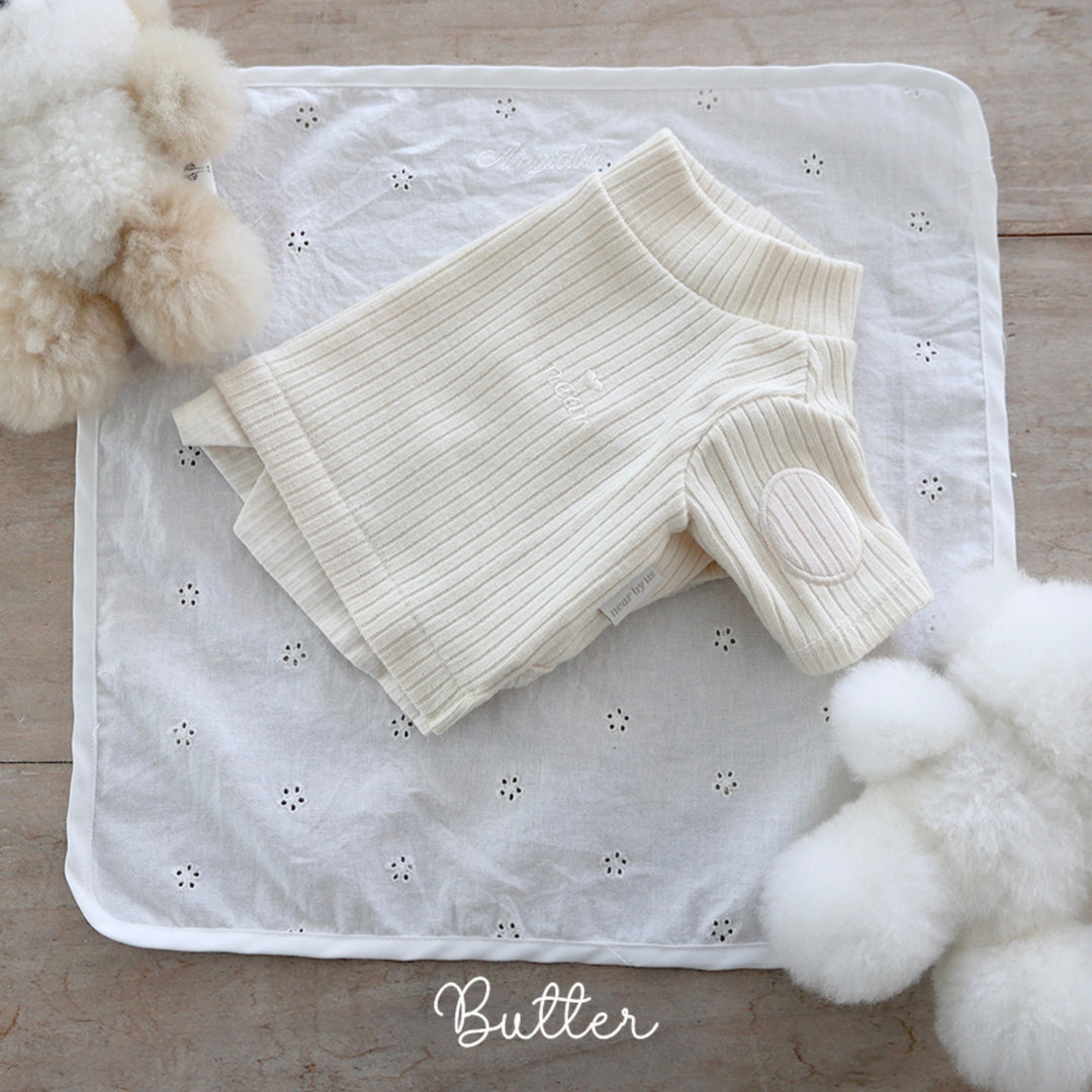 ※予約販売【near by us】Layered knit top（Butter）