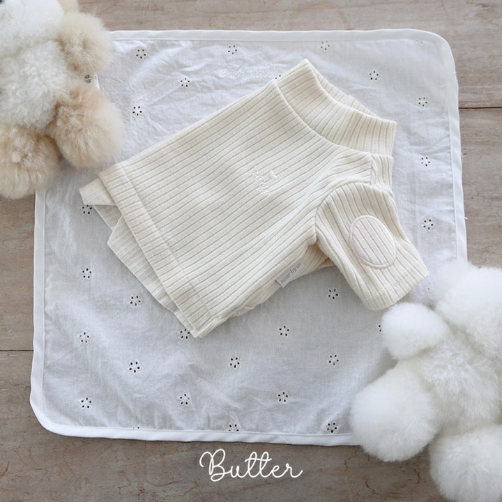 ※予約販売【near by us】Layered knit top（Butter）