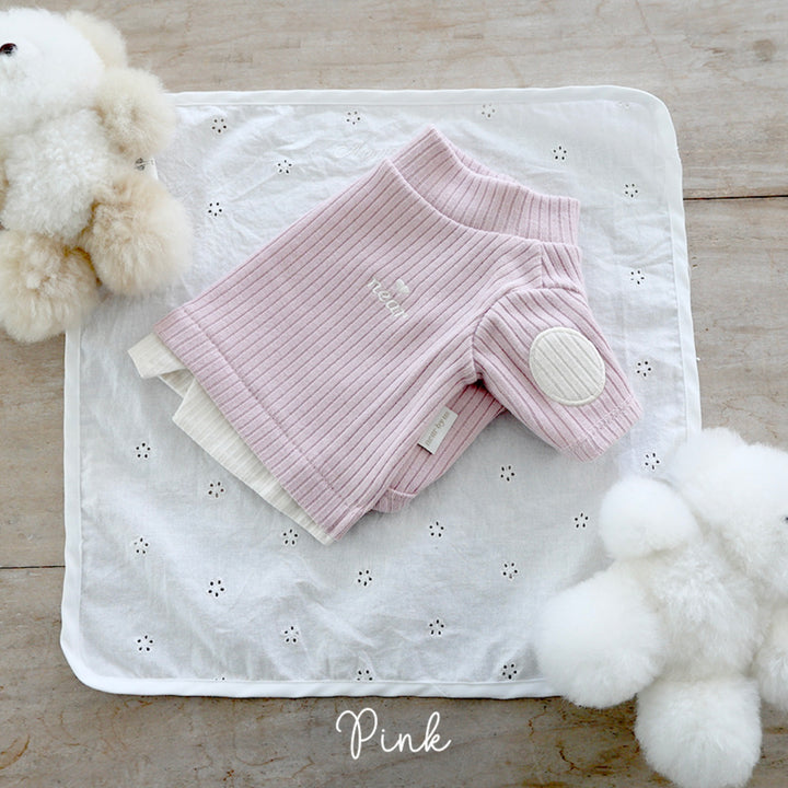 ※予約販売【near by us】Layered knit top（Pink）