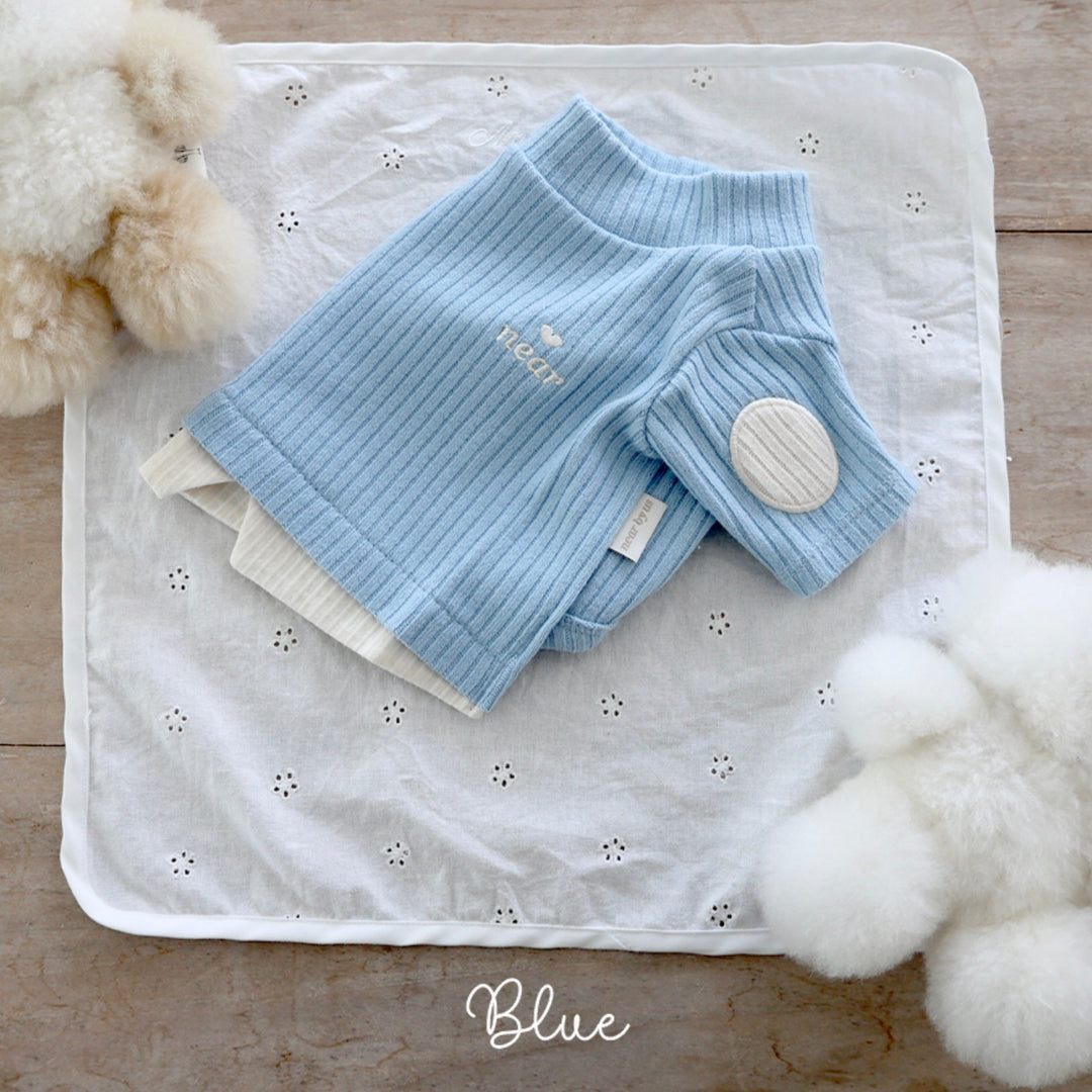 ※予約販売【near by us】Layered knit top（Blue）