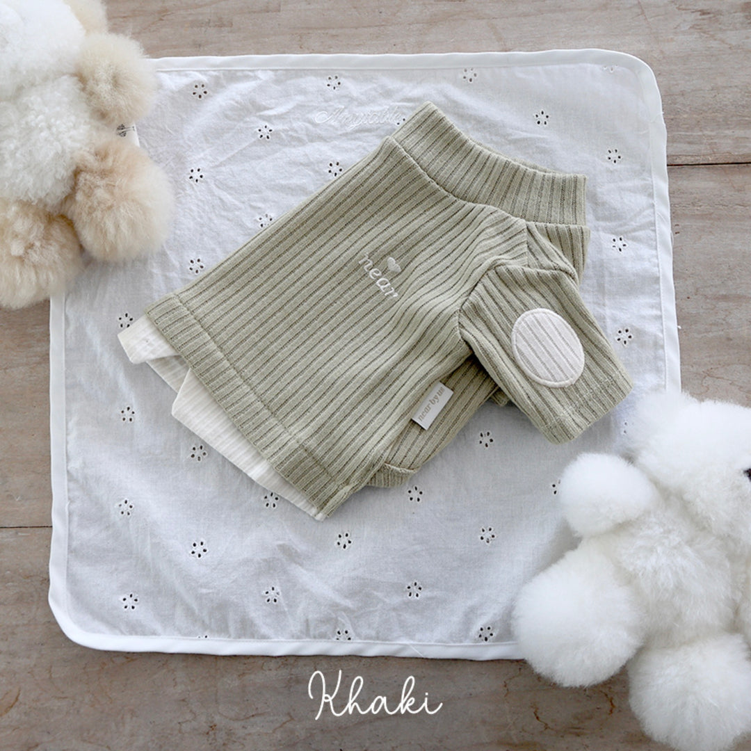 ※予約販売【near by us】Layered knit top（Khaki）