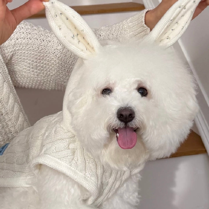 ※予約販売【FREDDIE TALE】Sweet Rabbit Cable Poncho