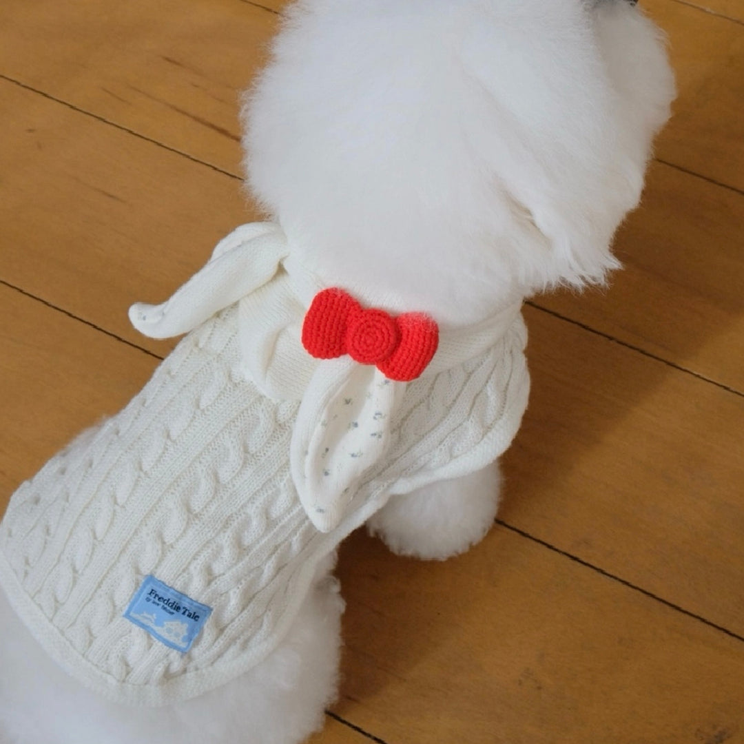 ※予約販売【FREDDIE TALE】Sweet Rabbit Cable Poncho