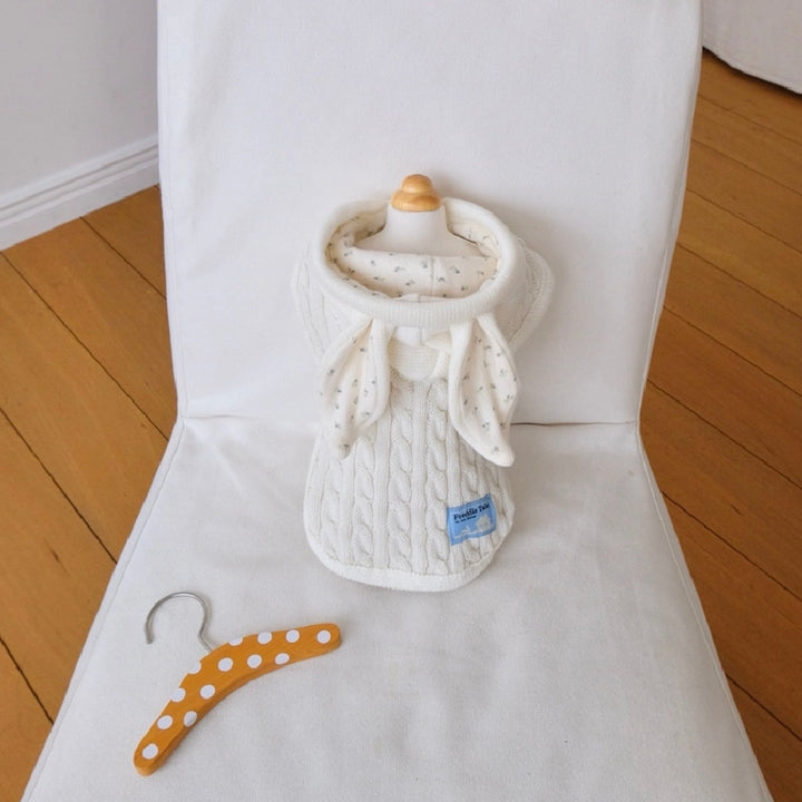 ※予約販売【FREDDIE TALE】Sweet Rabbit Cable Poncho