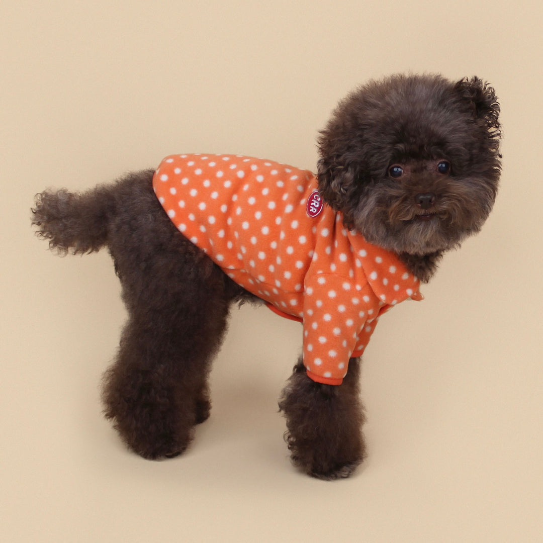 ※予約販売【CRR】Dot Fang Round Collar Fleece（Orange）