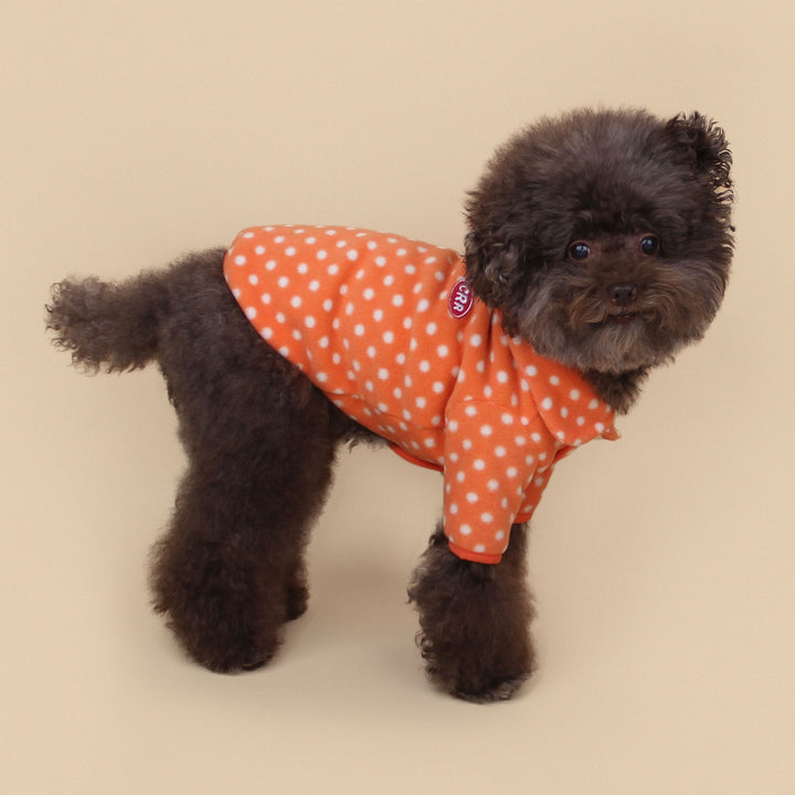 ※予約販売【CRR】Dot Fang Round Collar Fleece（Orange）