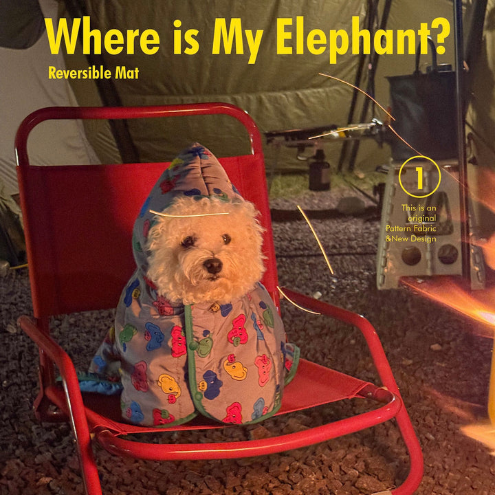 即納【CRR】Elephant Reversible Padded-Blanket