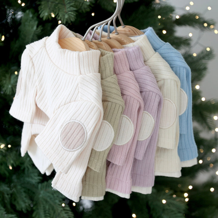 ※予約販売【near by us】Layered knit top（Butter）