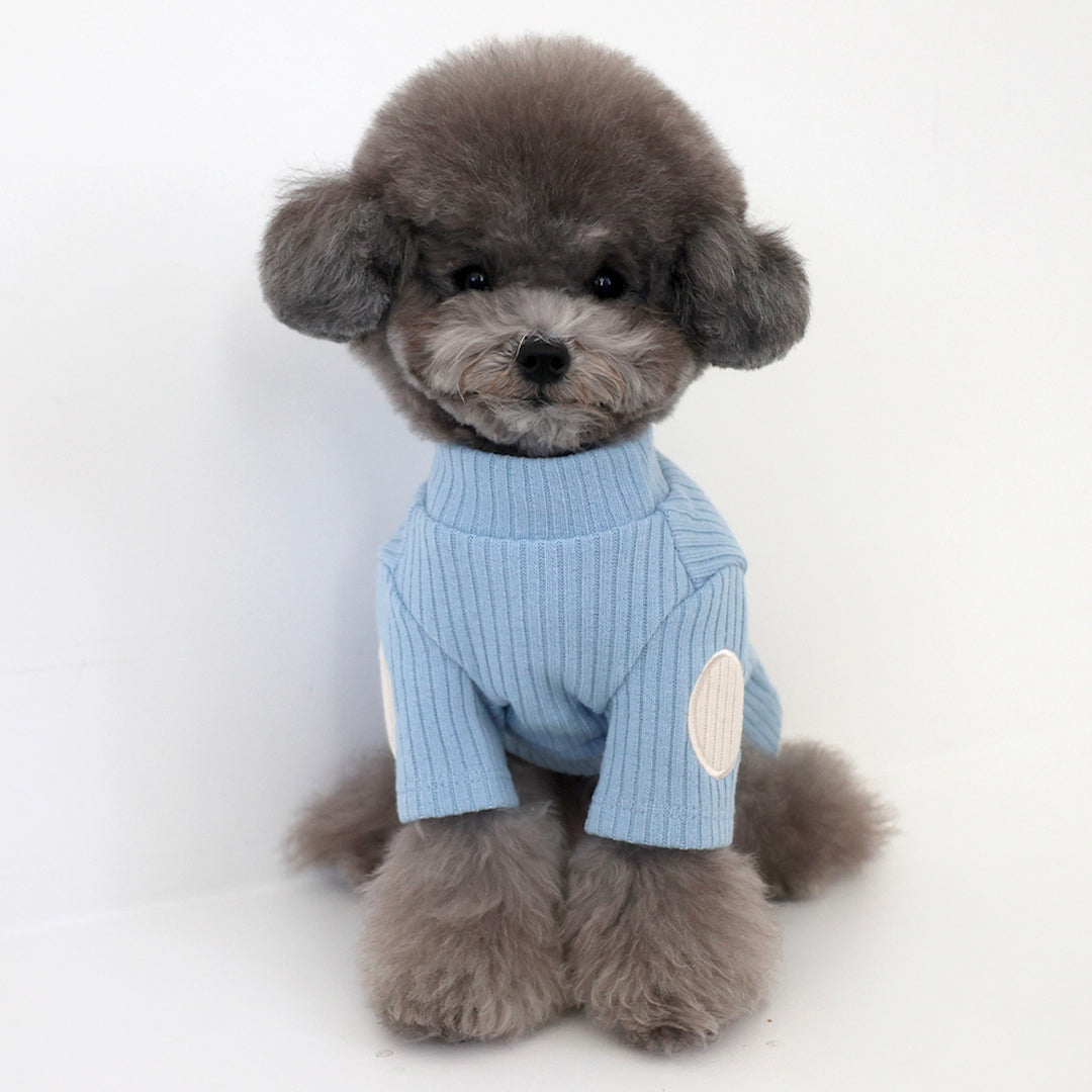 ※予約販売【near by us】Layered knit top（Blue）