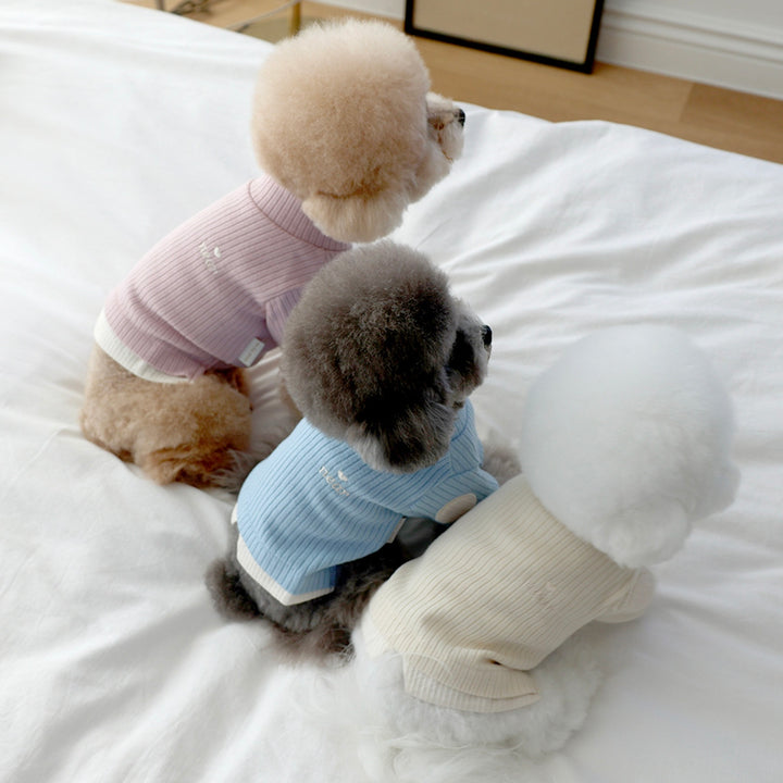 ※予約販売【near by us】Layered knit top（Butter）