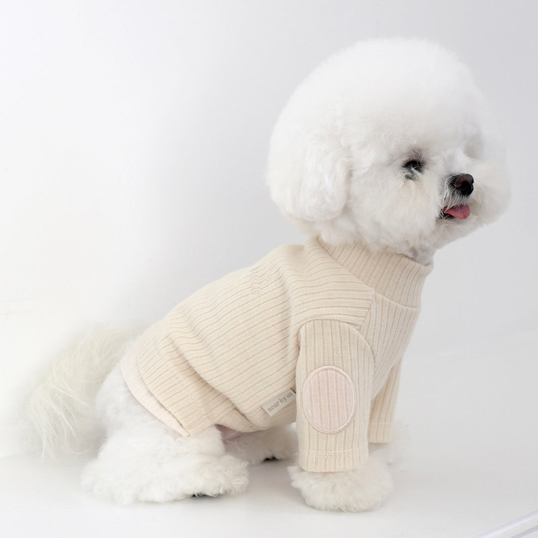 ※予約販売【near by us】Layered knit top（Butter）