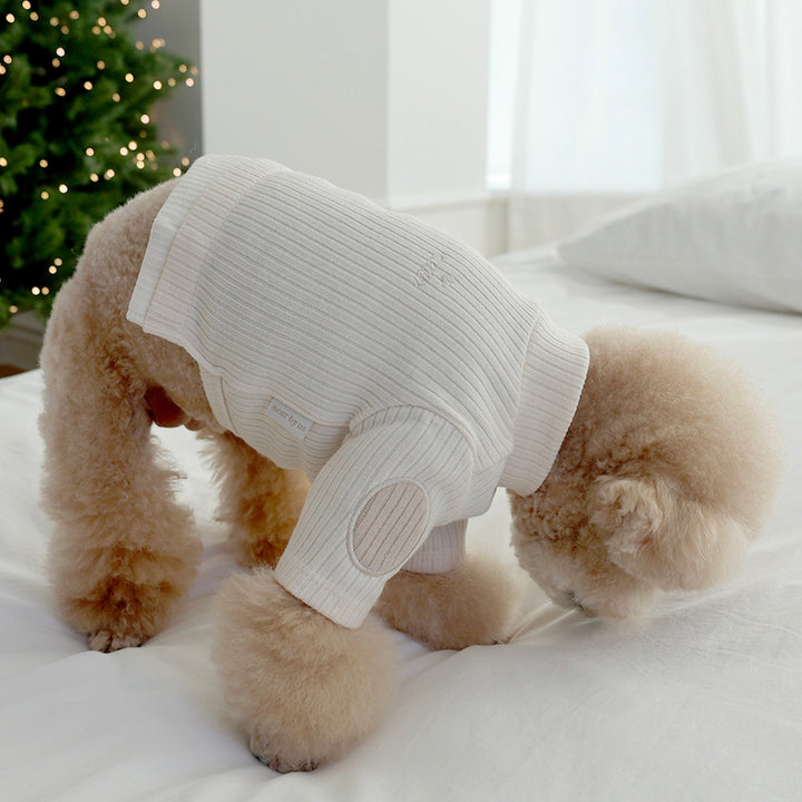 ※予約販売【near by us】Layered knit top（Cream）