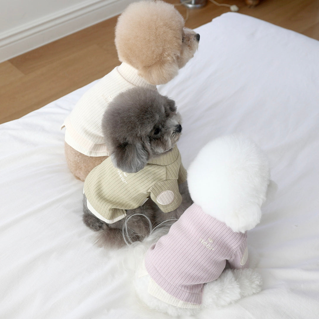 ※予約販売【near by us】Layered knit top（Cream）