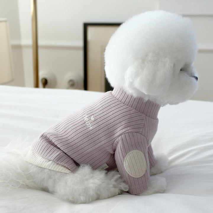 ※予約販売【near by us】Layered knit top（Lavender）