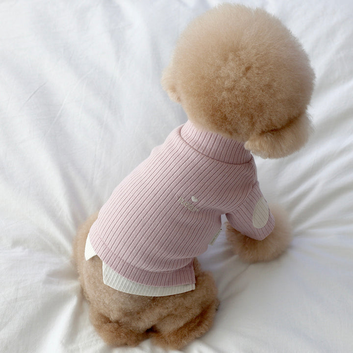 ※予約販売【near by us】Layered knit top（Pink）