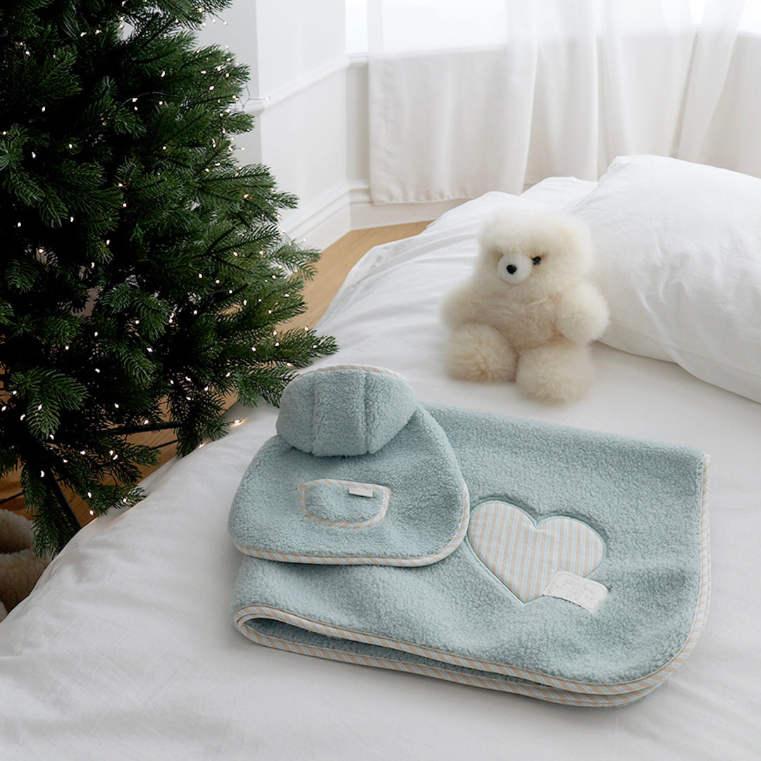 ※予約販売【near by us】Winter hood coat（Mint）