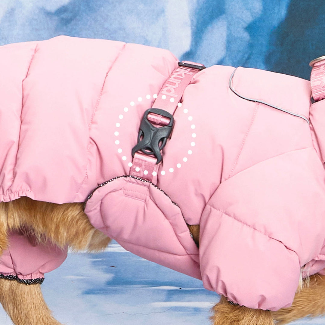 ※予約販売【munikund】Thermal Up Padding Air 2 Overall -（Dusty Pink）