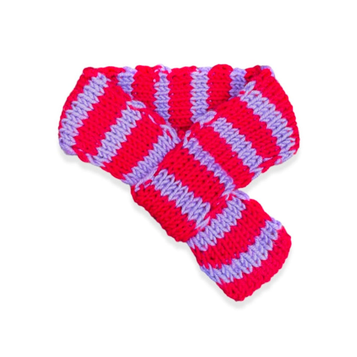 ※予約販売【FREDDIE TALE】Classc stripe muffler（Red velvet）