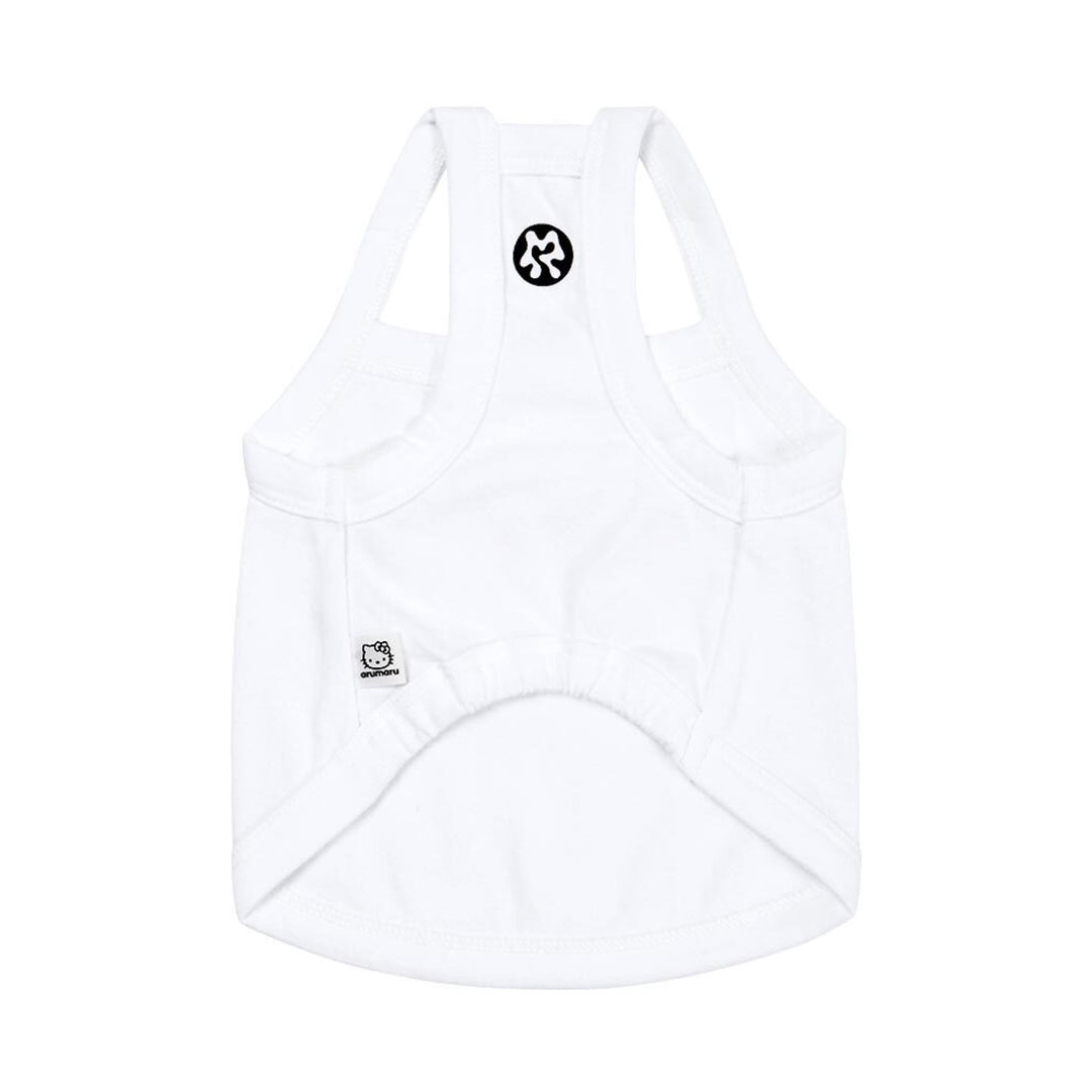 ※予約販売【ARUMARU】HELLO KITTY × ARUMARU Pet Logo Crop Top（White）