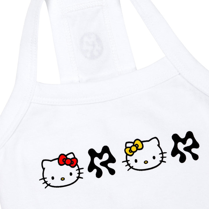 ※予約販売【ARUMARU】HELLO KITTY × ARUMARU Pet Logo Crop Top（White）
