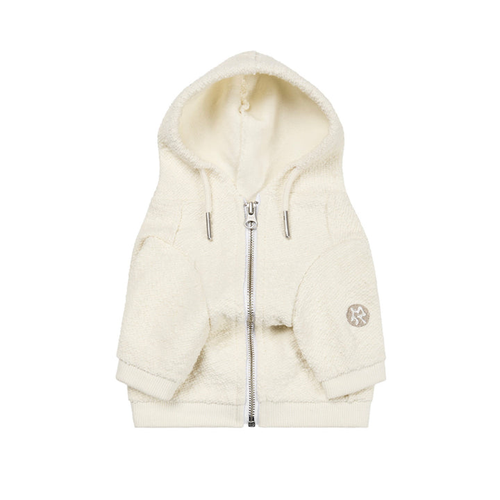 ※予約販売【ARUMARU】HELLO KITTY × ARUMARU Pet cropped hoodie zip jacket（Ivory）