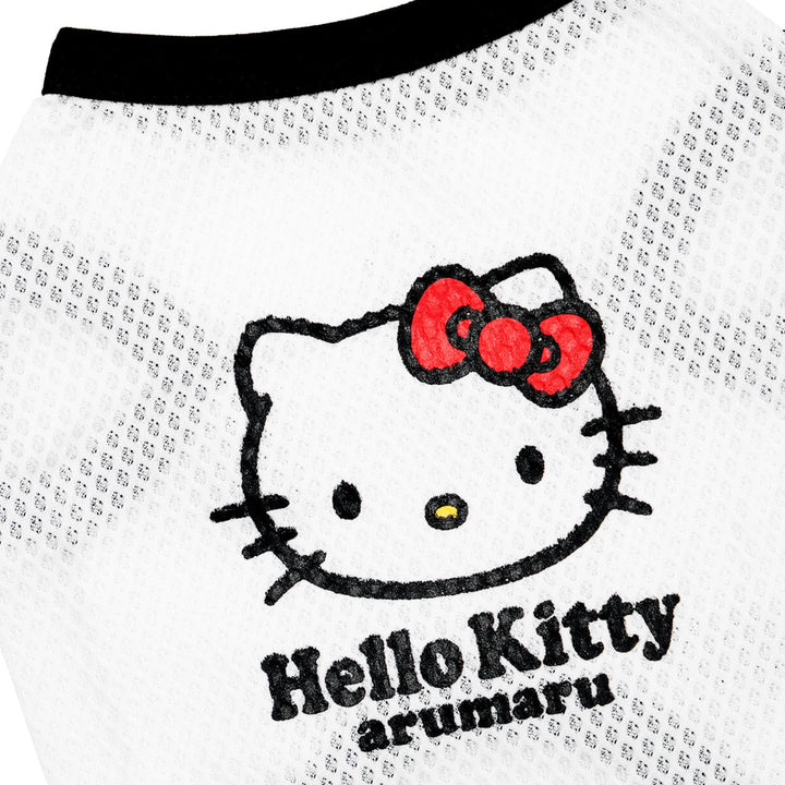 ※予約販売【ARUMARU】HELLO KITTY × ARUMARU Pet sleeveless mesh top（Black）