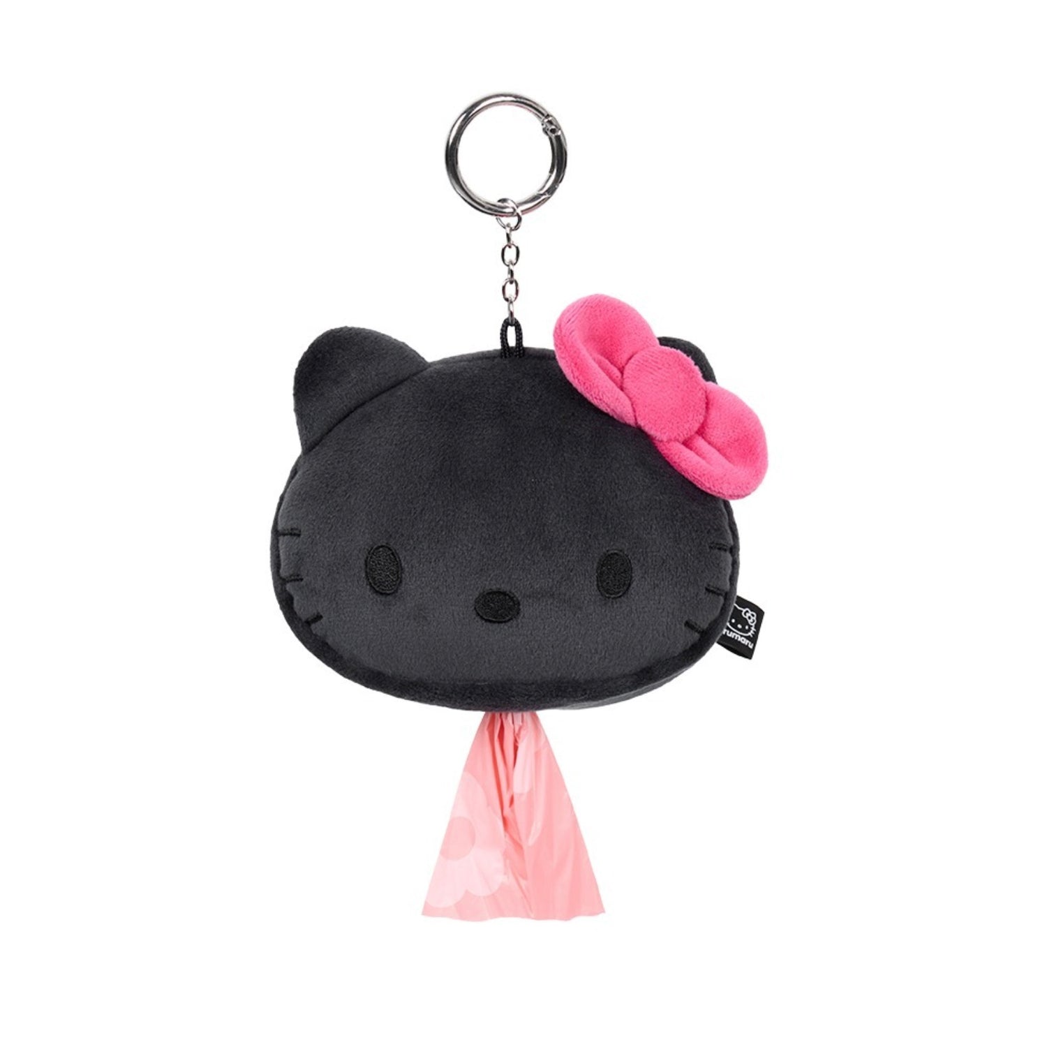 即納【ARUMARU】HELLO KITTY × ARUMARU Poop bag key ring（Black）