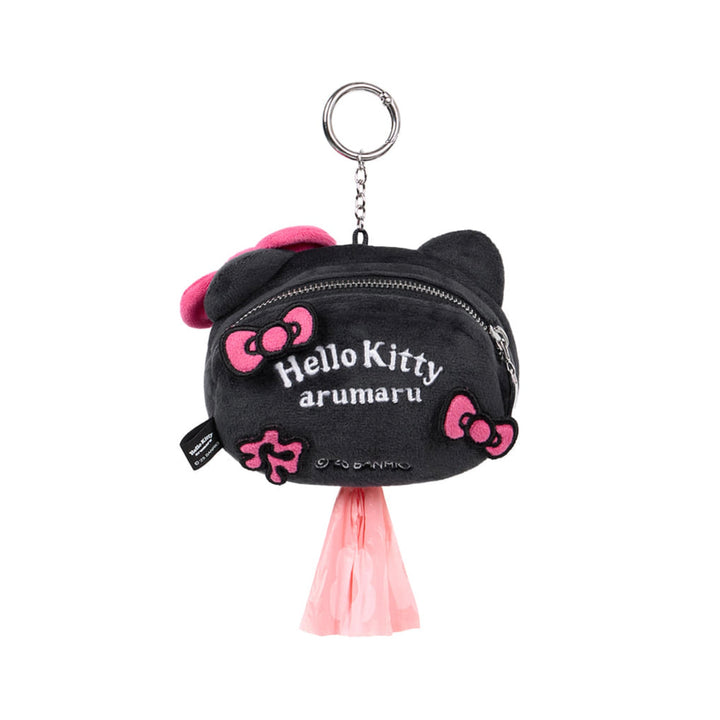 ※予約販売【ARUMARU】HELLO KITTY × ARUMARU Poop bag key ring（Black）