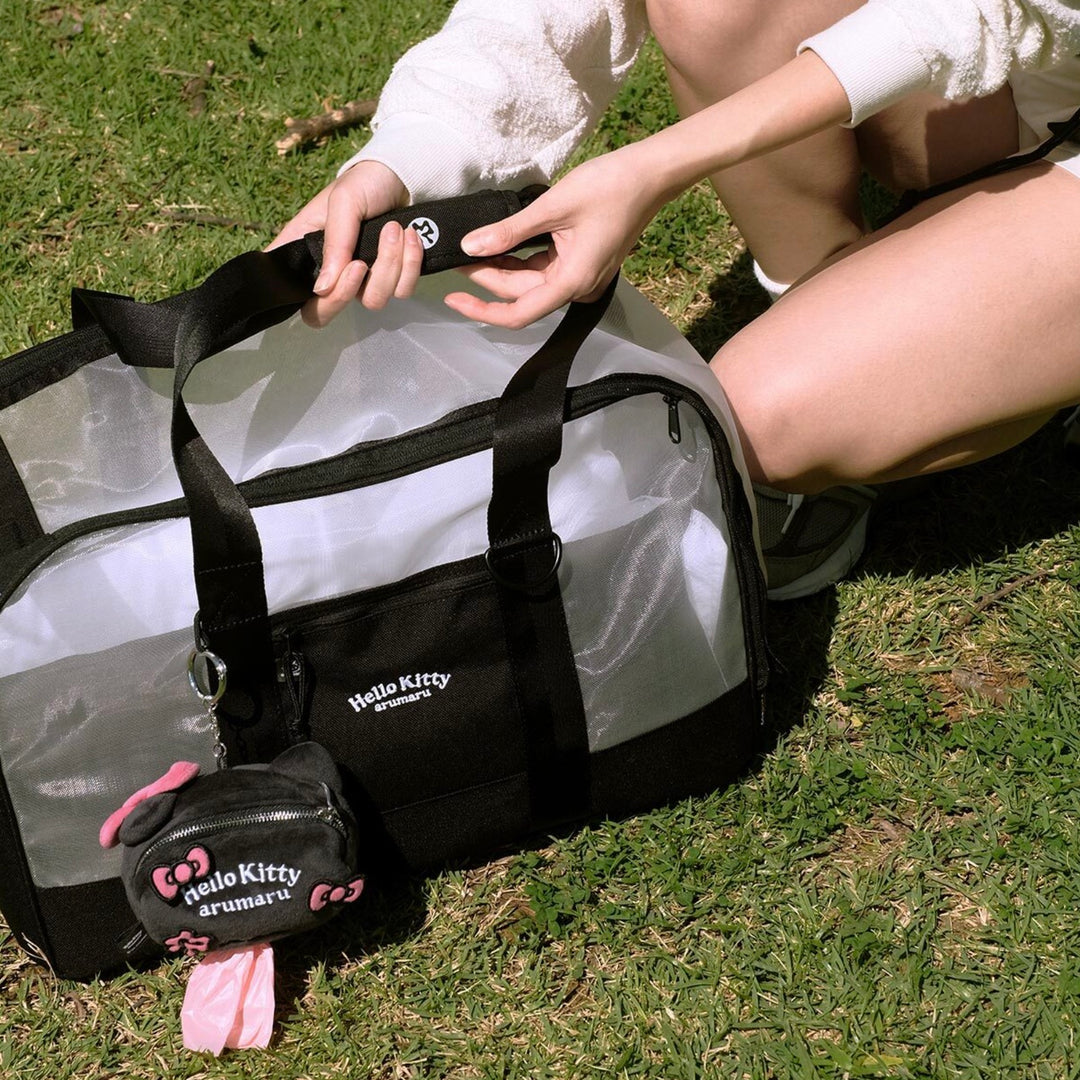 ※予約販売【ARUMARU】HELLO KITTY × ARUMARU Poop bag key ring（Black）