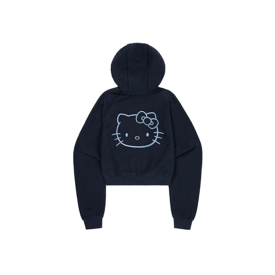 ※予約販売【ARUMARU】HELLO KITTY × ARUMARU Cropped hoodie zip jacket set（Navy）