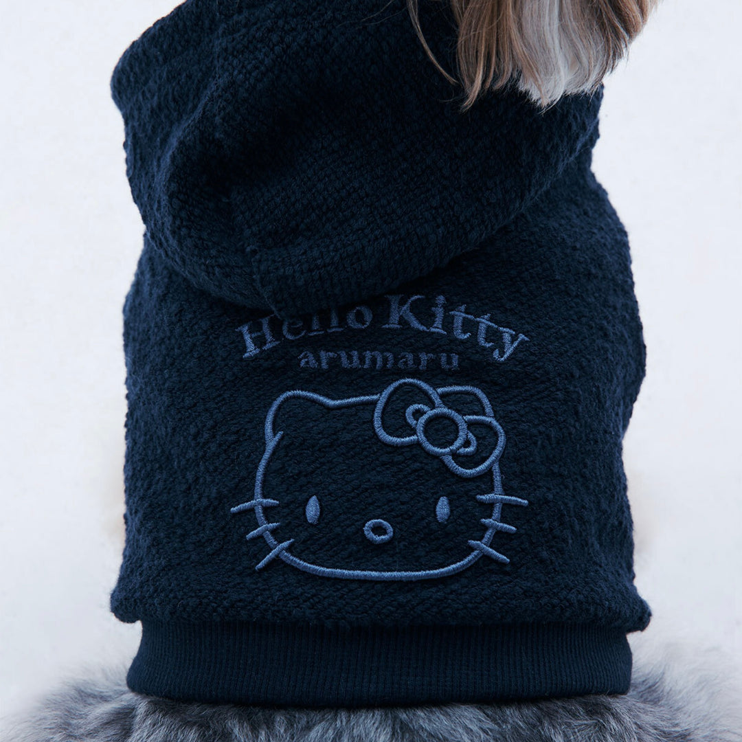 ※予約販売【ARUMARU】HELLO KITTY × ARUMARU Cropped hoodie zip jacket set（Navy）