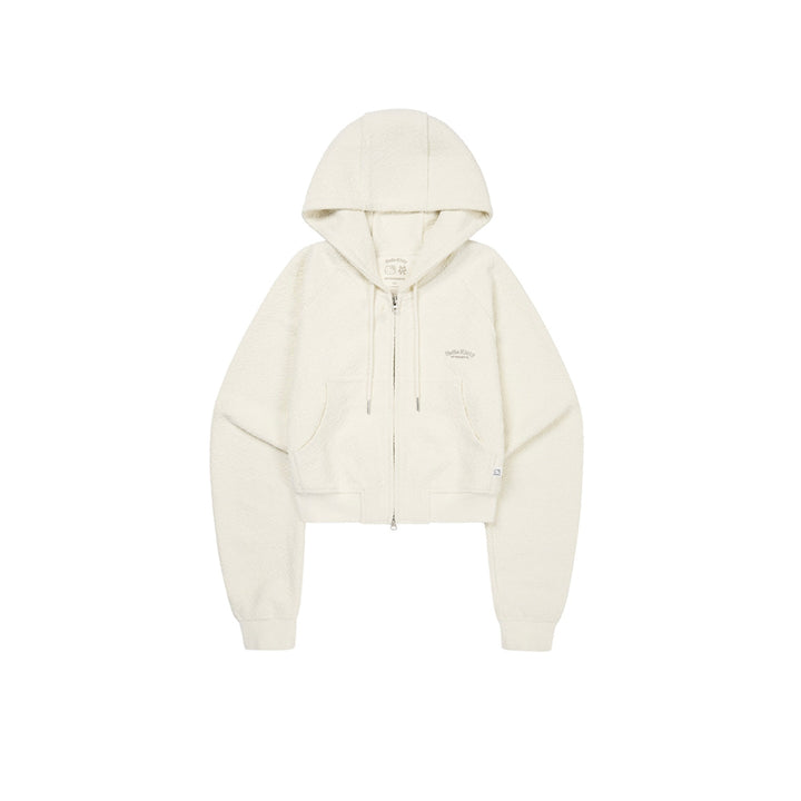 ※予約販売【ARUMARU】HELLO KITTY × ARUMARU Cropped hoodie zip jacket set（Ivory）