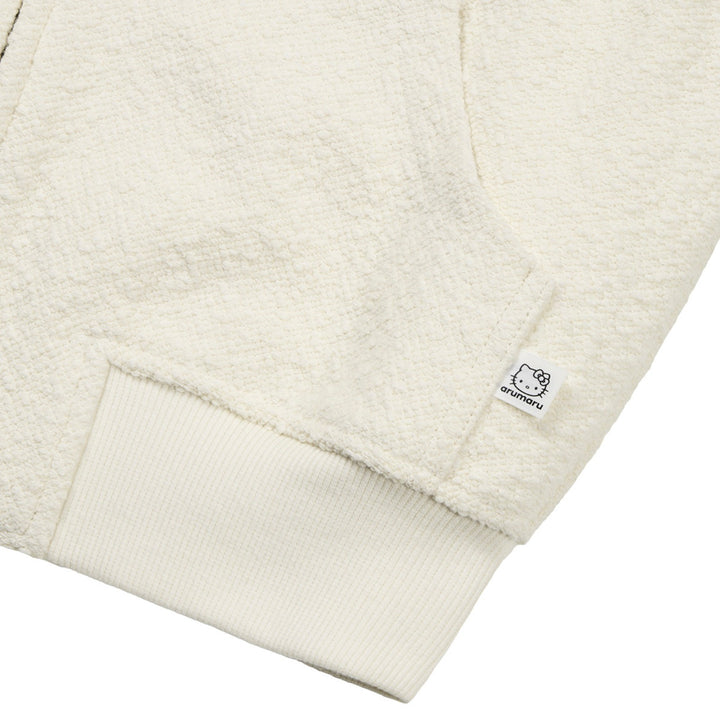 ※予約販売【ARUMARU】HELLO KITTY × ARUMARU Cropped hoodie zip jacket set（Ivory）